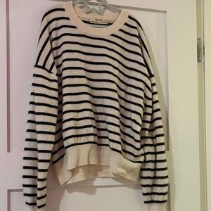 Striped Brown and White Sweater